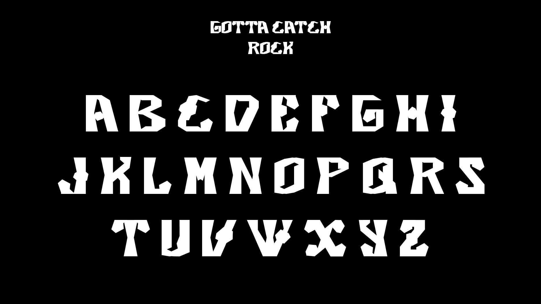 specimen typographique custom type rock laura francois
